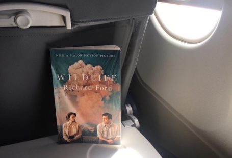 Wildlife by Richard Ford on an airplane table