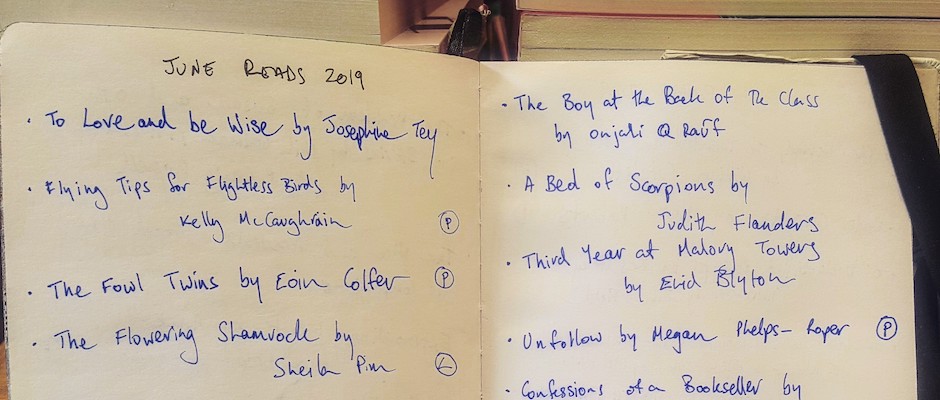 Reading Log (detail)